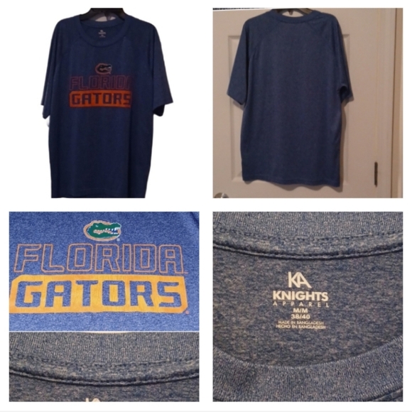 🌺Knights Apparel Blue Short Sleeve Florida Gators Tee - Picture 1 of 8